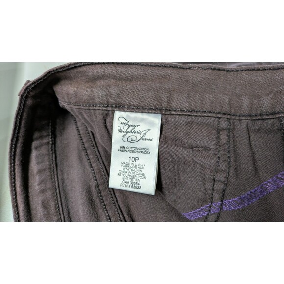 Not Your Daughter's Jeans Women's Jeans 10 Petite Brown Straight Stretch USA - Picture 4 of 9